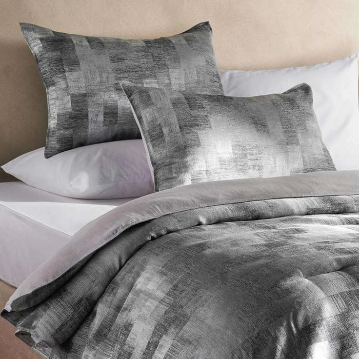 Ontario Luxe Jacquard 3-Piece King Down Alternative Comforter Set 240X260Cm - Grey