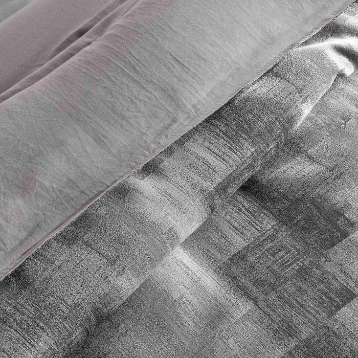 Ontario Luxe Jacquard 3-Piece King Down Alternative Comforter Set 240X260Cm - Grey