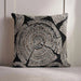 Ontario Pith Emroidered Down Alternarive Filled Cushion 50X50 Cm - Black Pan Home