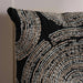 Ontario Pith Emroidered Down Alternarive Filled Cushion 50X50 Cm - Black Pan Home