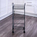 Onyx 3 Tier Storage Trolley - Silver Pan Home