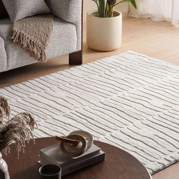 Onyx Supersoft Faux Fur Rug 200X300Cm - Cream Pan Home
