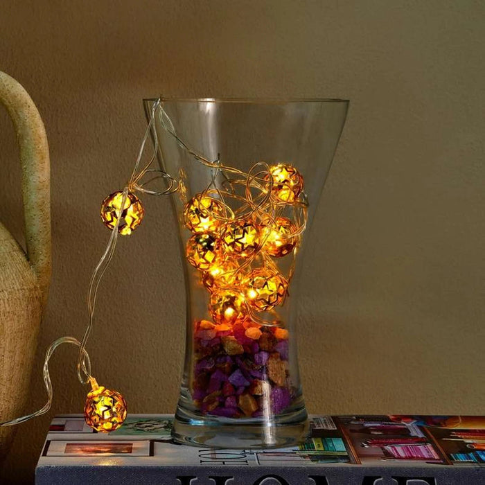 Optic Ball Led String Light 2M - Yellow Pan Home