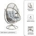 Oram Outdoor Swivel Chair-Light Grey Pan Home