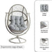 Oram Outdoor Swivel Chair-Light Grey Pan Home