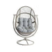 Oram Outdoor Swivel Chair-Light Grey Pan Home