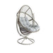 Oram Outdoor Swivel Chair-Light Grey Pan Home