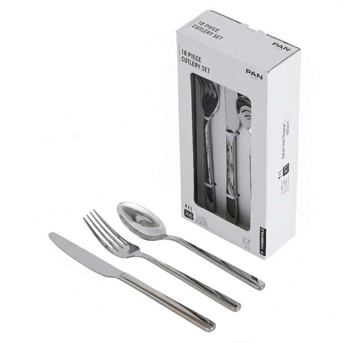 Orbit 18-Piece Cutlery Set -Chrome Pan Home