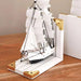 Orca Wooden Boat Bookend 30.5X9.5X23Cm - White Pan Home