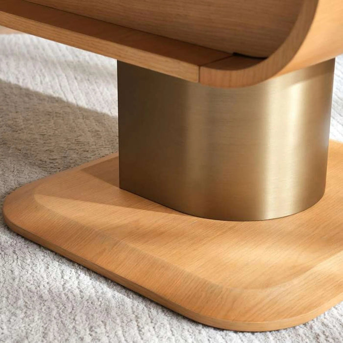 Ordos Nightstand With Drawer - Natural Pan Home