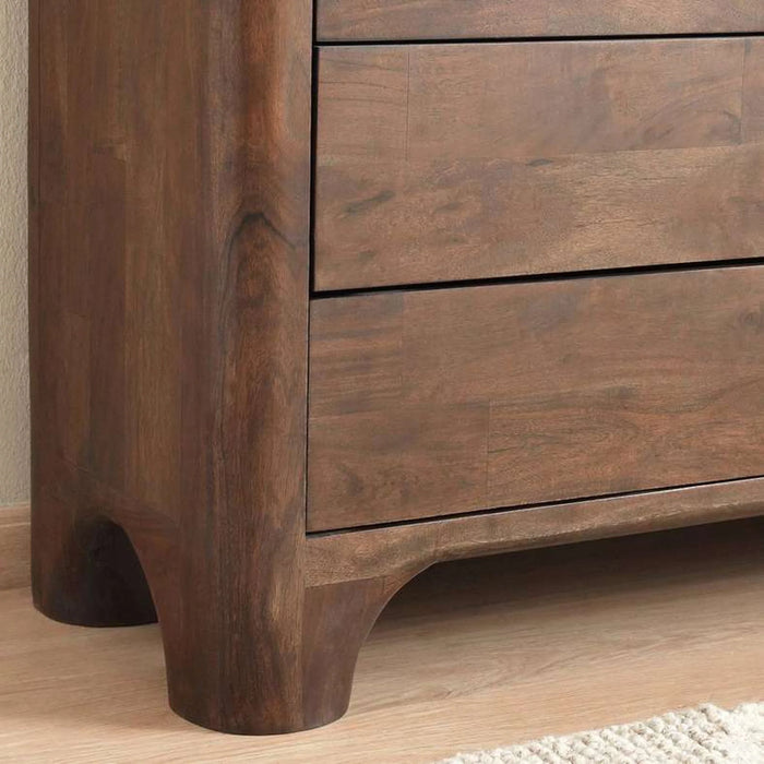 Oregon Dresser With 6 Drawers And Mirror Wood