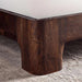 Oregon King Size Bed 180X200 Cm Wood - Walnut Pan Home
