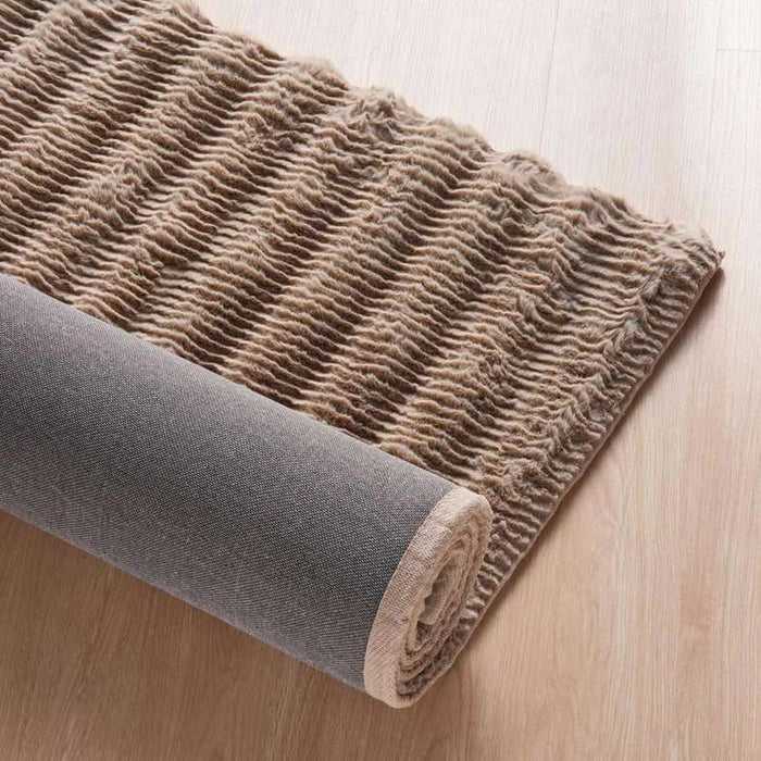 Oren Supersoft Faux Fur Rug 120X160Cm - Taupe Pan Home