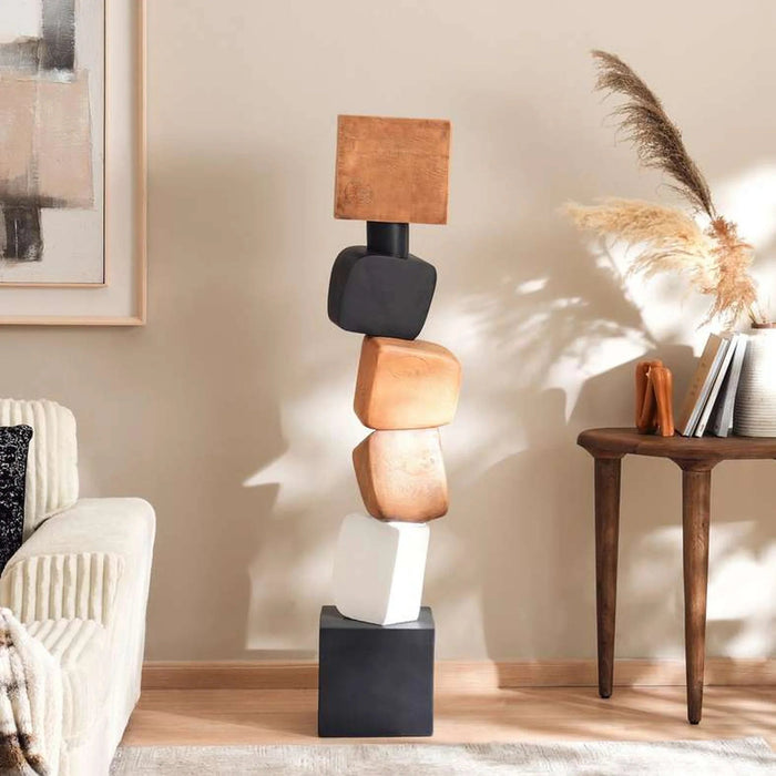 Organic Modern Tall Sculpture 36X31X165Cm - Natural Pan Home
