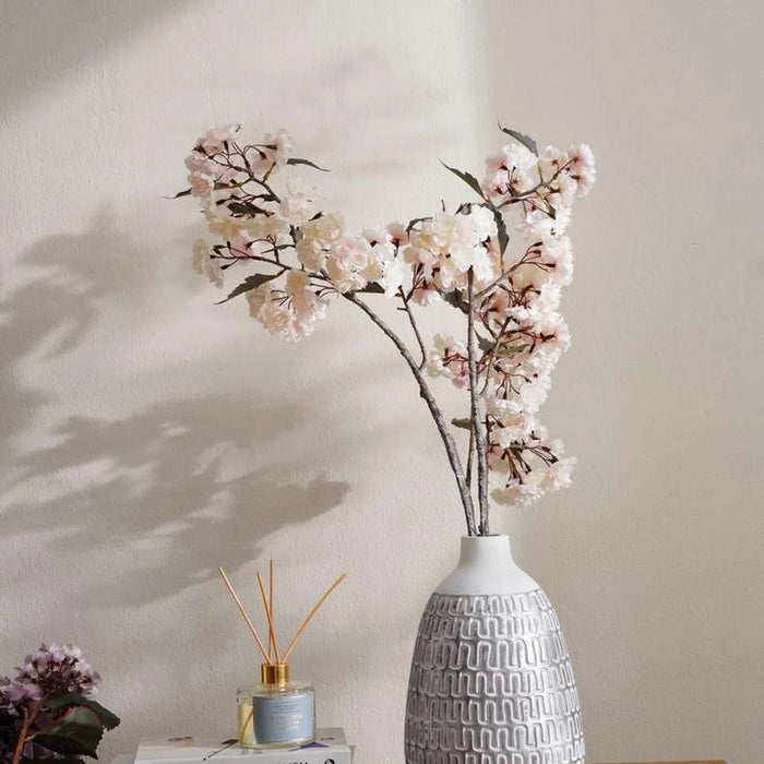 Oriental Cherry With 2 Branches Bunch H103Cm - White