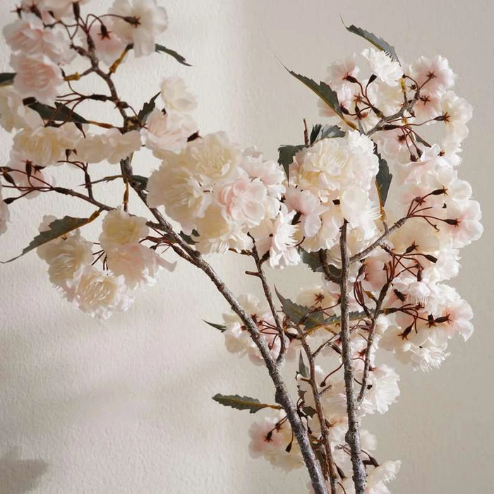 Oriental Cherry With 2 Branches Bunch H103Cm - White