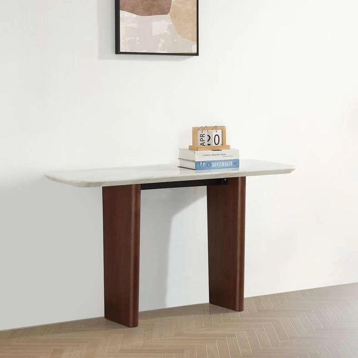 Orion Modular Console Table Leg Veneer - Walnut Pan Home