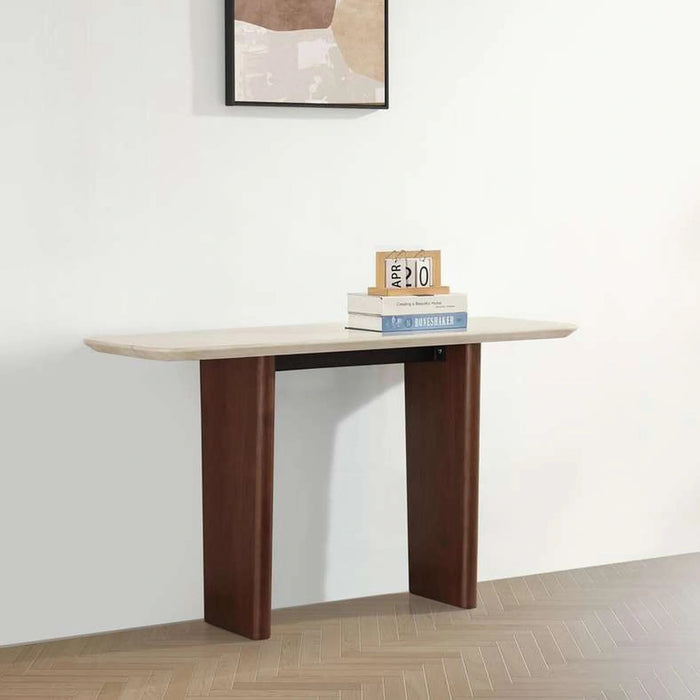 Orion Modular Console Table Leg Veneer - Walnut Pan Home