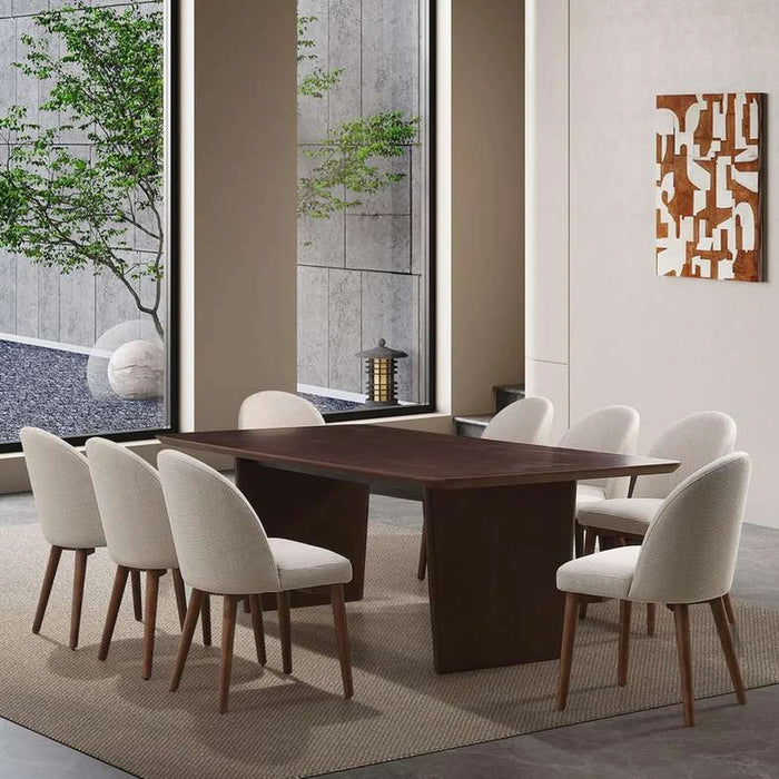 Orion Modular Dining Table Leg Veneer - Walnut