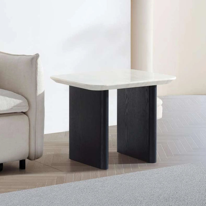 Orion Modular End Table Marble Top - White