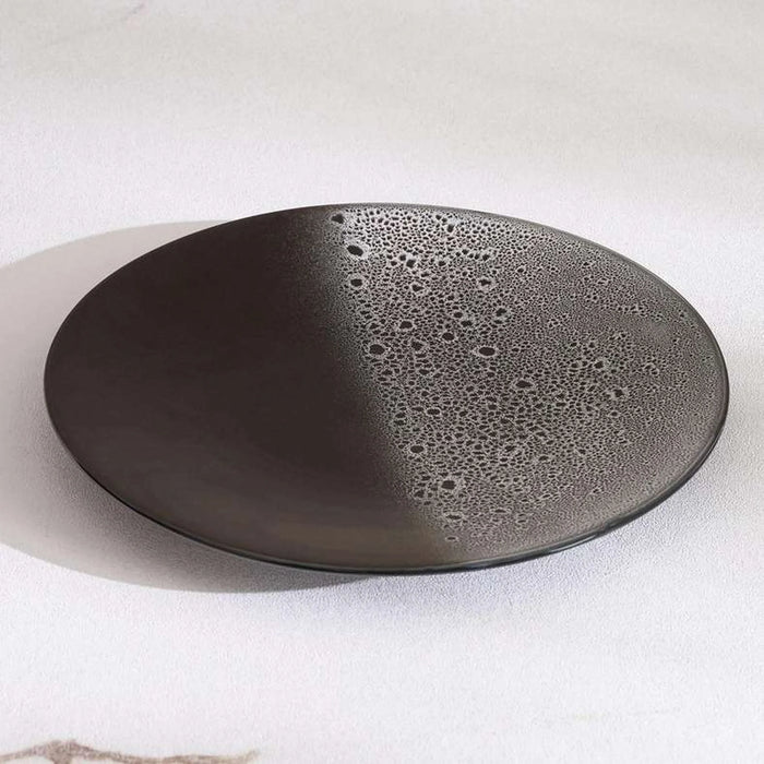 Orion Reactive Glaze Stoneware Dinner Plate Dia27Cm -Black