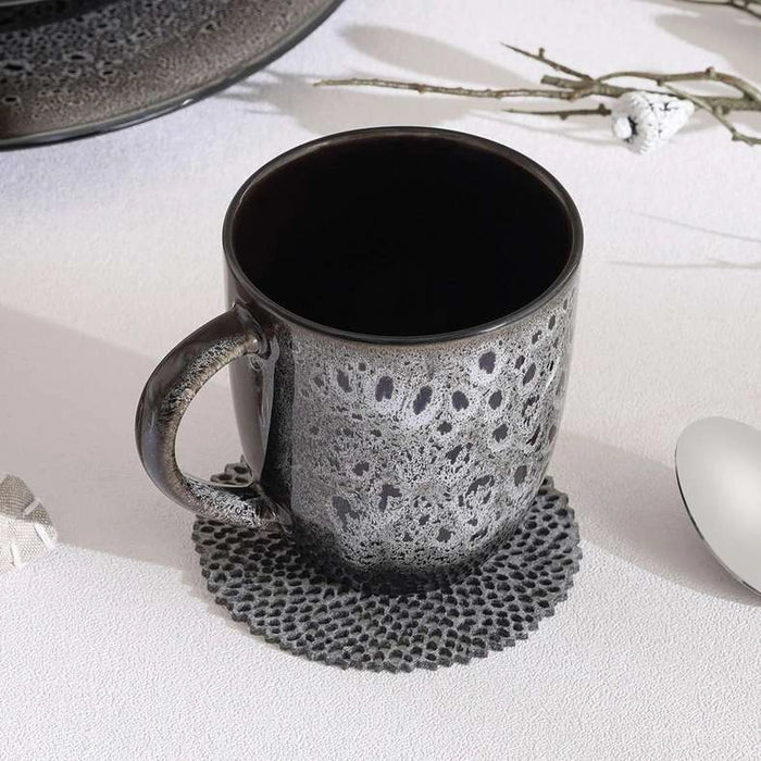 Orion Reactive Glaze Stoneware Mug 350Ml -Black
