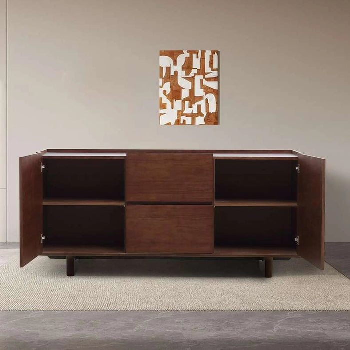 Orion Sideboard With 2 Door 2 Drawer Veneer - Walnut Pan Home