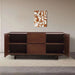 Orion Sideboard With 2 Door 2 Drawer Veneer - Walnut Pan Home