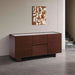 Orion Sideboard With 2 Door 2 Drawer Veneer - Walnut Pan Home