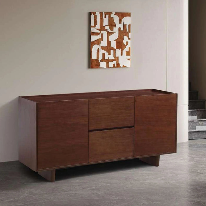 Orion Sideboard With 2 Door 2 Drawer Veneer - Walnut Pan Home