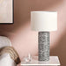 Orlean E27 Ceramic Table Lamp 36X63Cm - White/Black Pan Home