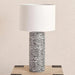 Orlean E27 Ceramic Table Lamp 36X63Cm - White/Black Pan Home