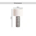 Orlean E27 Ceramic Table Lamp 36X63Cm - White/Black Pan Home