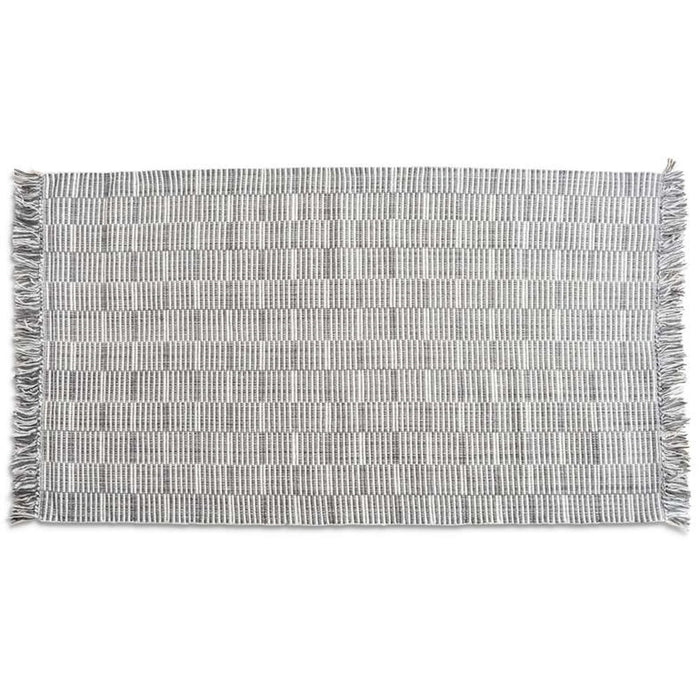 Orlean Handwoven Wool & Cotton Blend Dhurrie 90X150Cm - Grey Pan Home