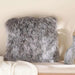 Orra Mongolian Fur Filled Cushion 45X45Cm - Grey Pan Home