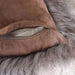 Orra Mongolian Fur Filled Cushion 45X45Cm - Grey Pan Home