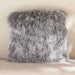 Orra Mongolian Fur Filled Cushion 45X45Cm - Grey Pan Home