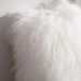 Orra Mongolian Fur Filled Cushion 45X45Cm - Ivory Pan Home