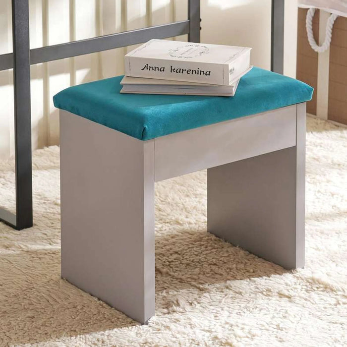 orwella kids dresser stool - light grey blue