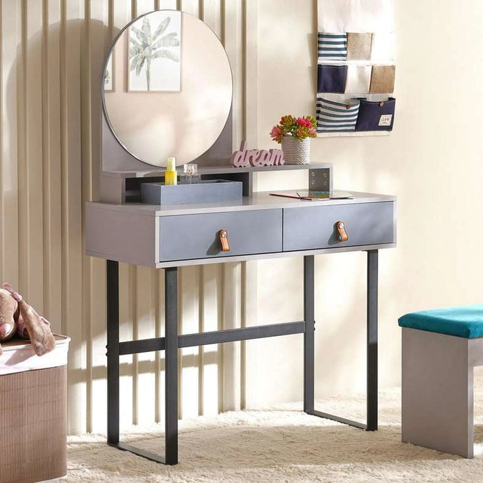 Orwella Kids Nightstand With 2 Drawer - Light Grey Blue