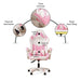 Osborne Gaming Chair - White Pink Pan Home