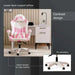 Osborne Gaming Chair - White Pink Pan Home