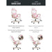 Osborne Gaming Chair - White Pink Pan Home