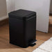 Oscar Metal Pedal Bin 27X20.3X30.2Cm 6L - Black Pan Home