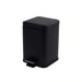 Oscar Metal Pedal Bin 27X20.3X30.2Cm 6L - Black Pan Home