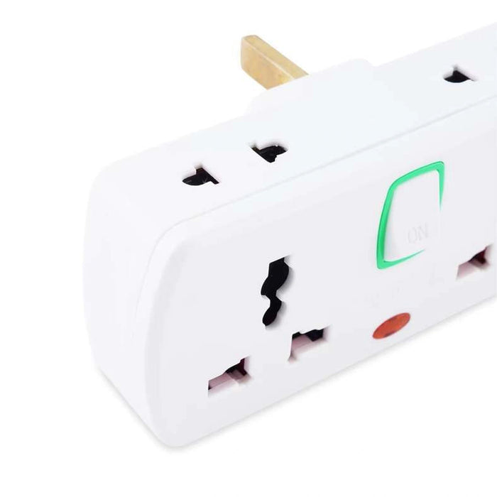Oshtraco 2 Way Universal + X2Pin Socket 6Cm - White Pan Home