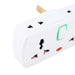 Oshtraco 2 Way Universal + X2Pin Socket 6Cm - White Pan Home