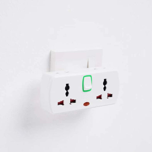 Oshtraco 2 Way Universal + X2Pin Socket 6Cm - White Pan Home
