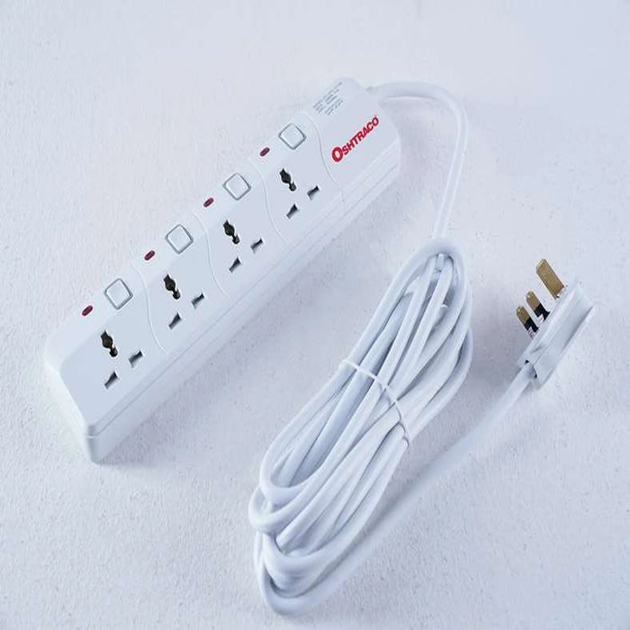 Oshtraco 4-Plug Universal Extension 4M Cable