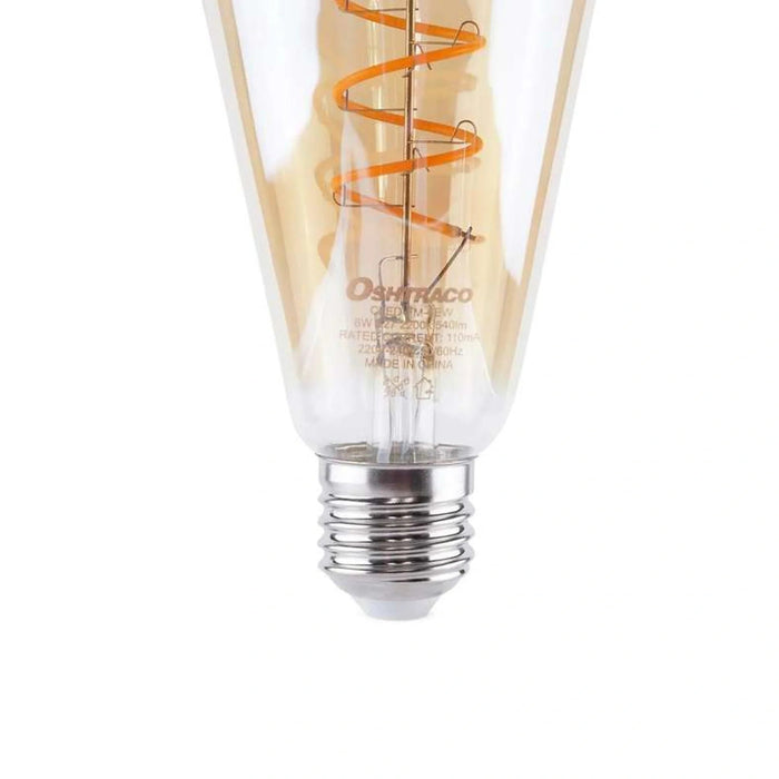 Oshtraco E27 Led Vintage Bulb 6W 540Lumens - Amber Pan Home